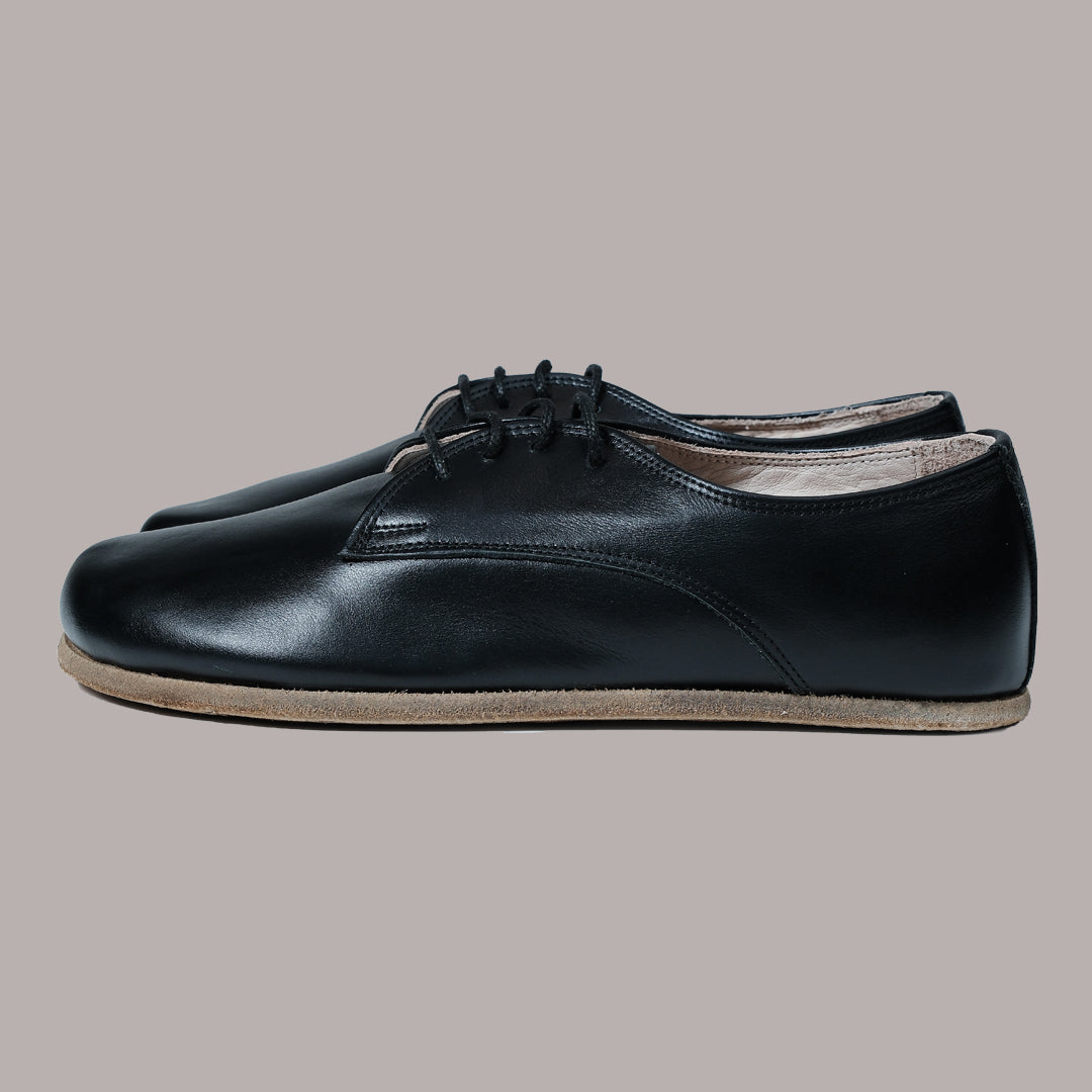 Women Oxford Nappa Smooth Black