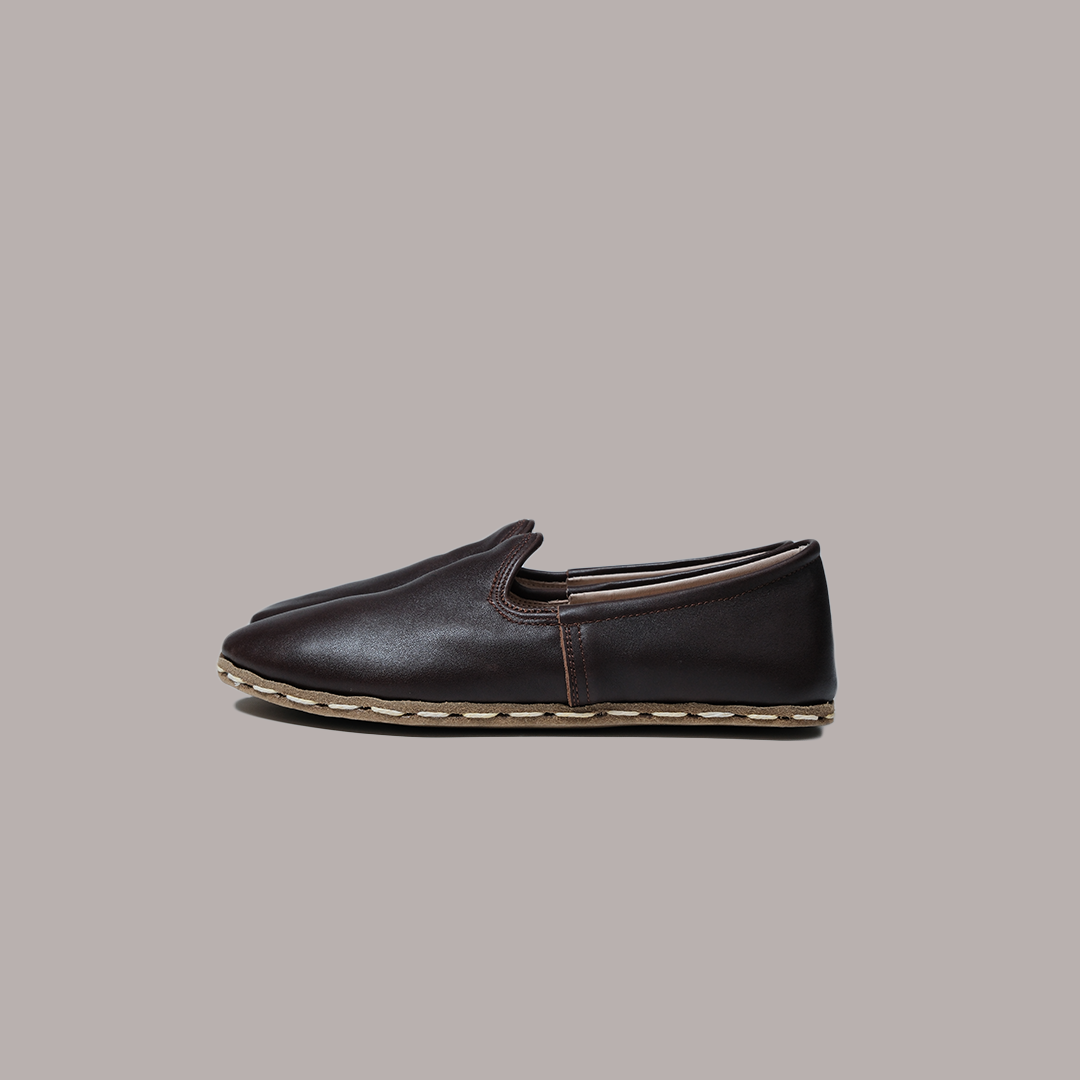 Women Slip-ons Nappa Smooth Dark Brown