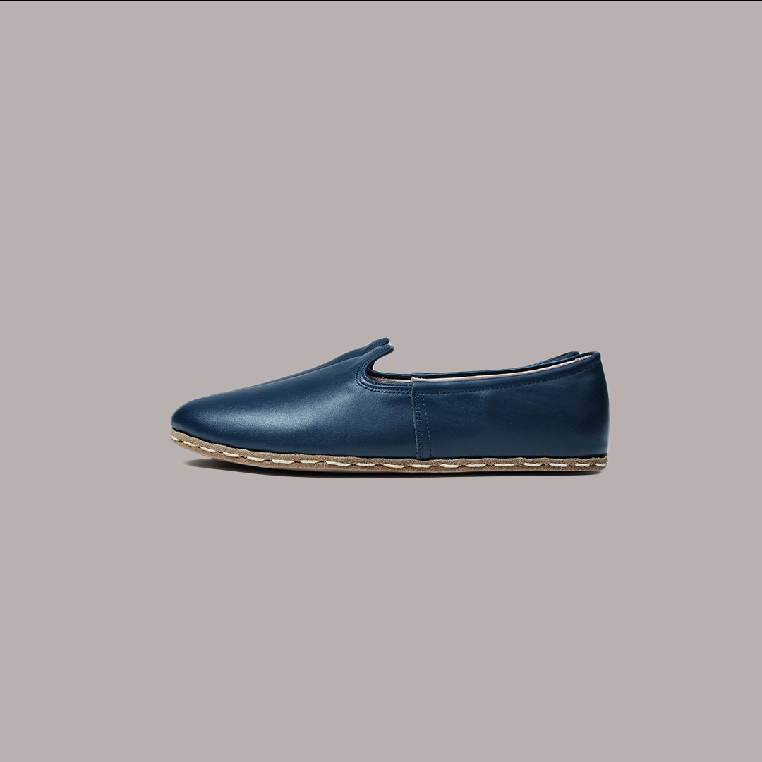 Men Slip-ons	Nappa Smooth Navy Blue