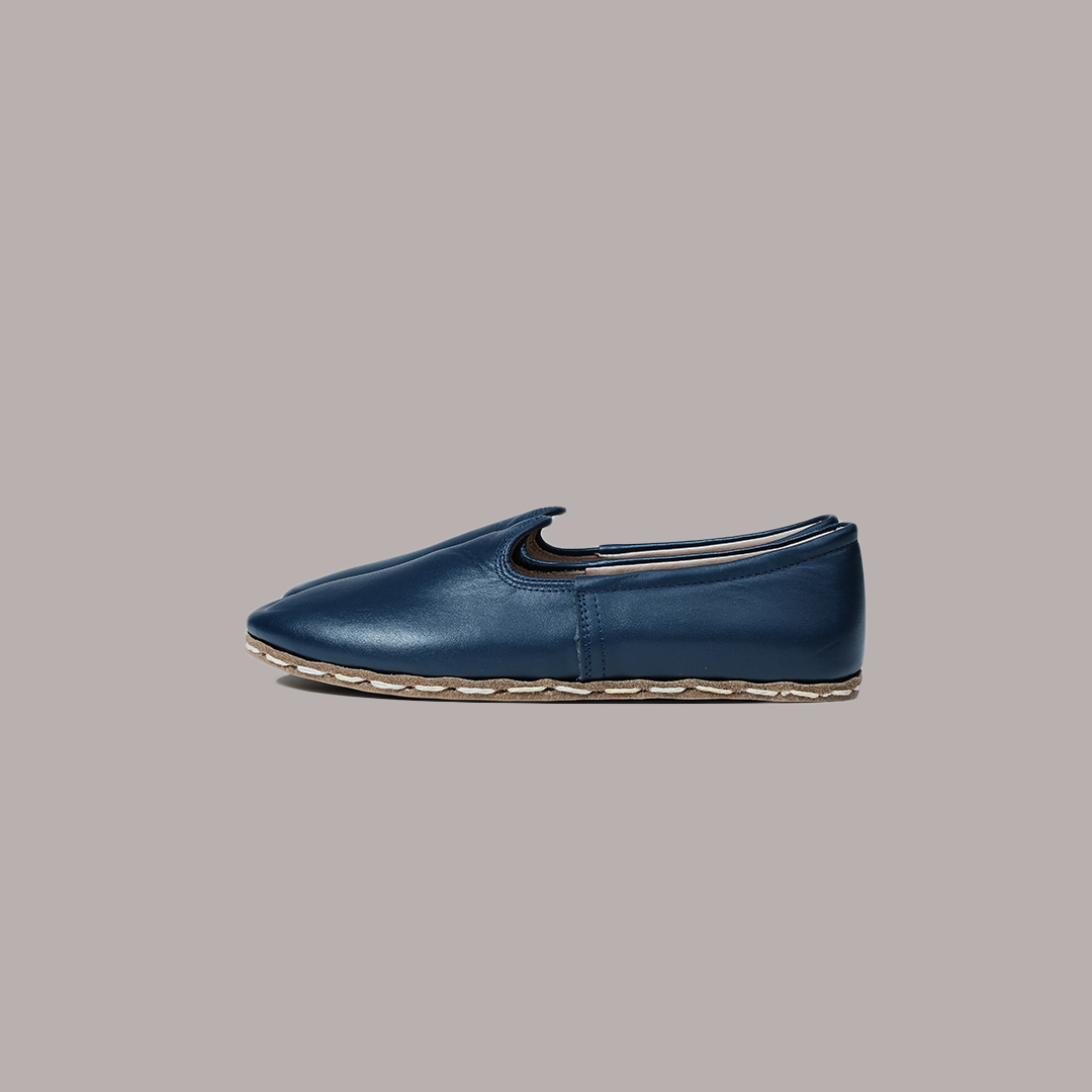 Women Slip-ons Nappa Smooth Navy Blue