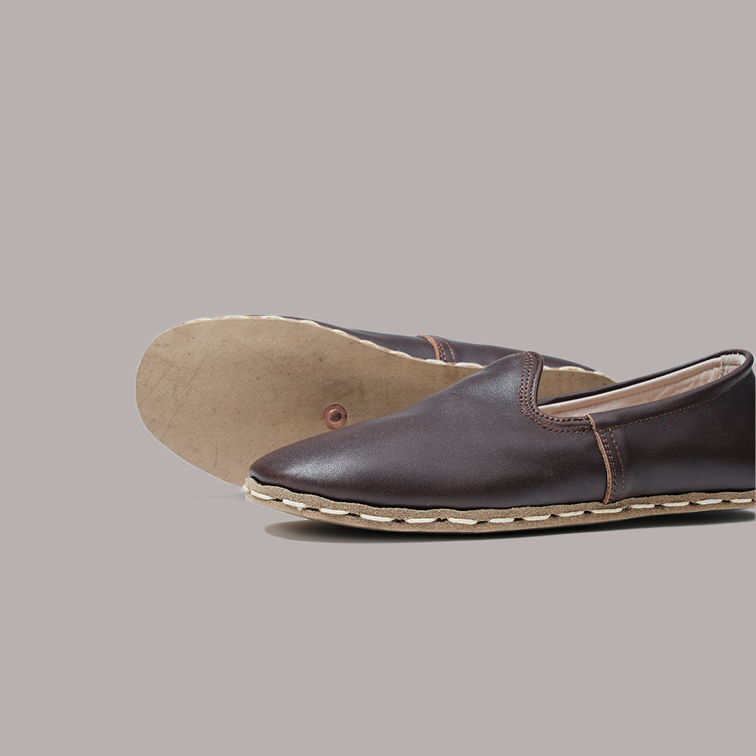 Women Slip-ons Nappa Smooth Dark Brown