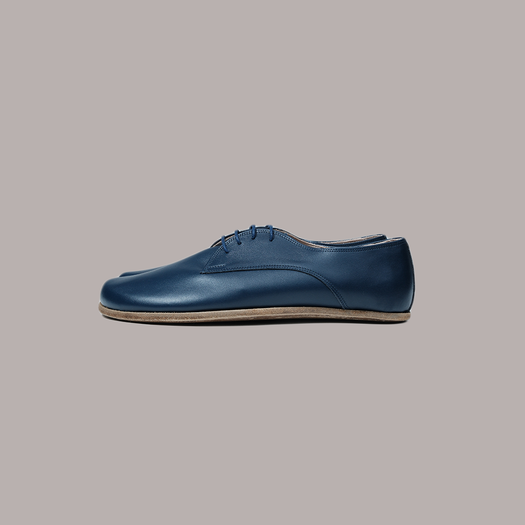 Men Oxford Nappa Smooth Navy Blue